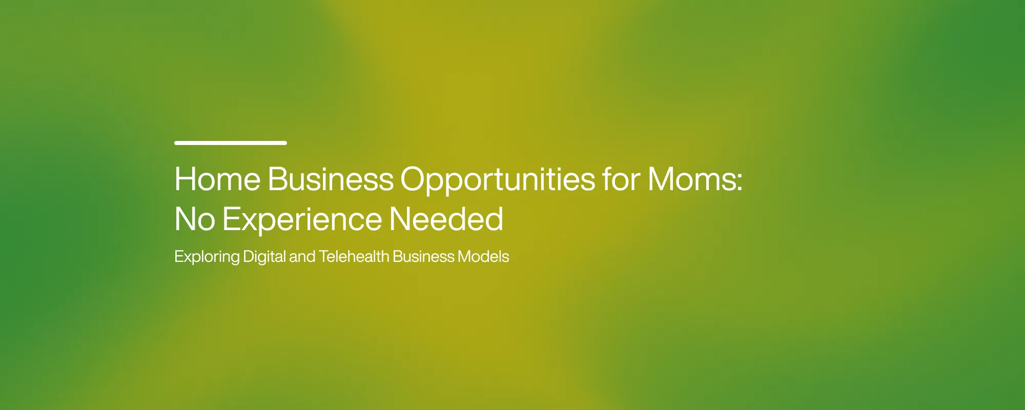 Cover image for Home Business Opportunities for Moms: No Experience Needed